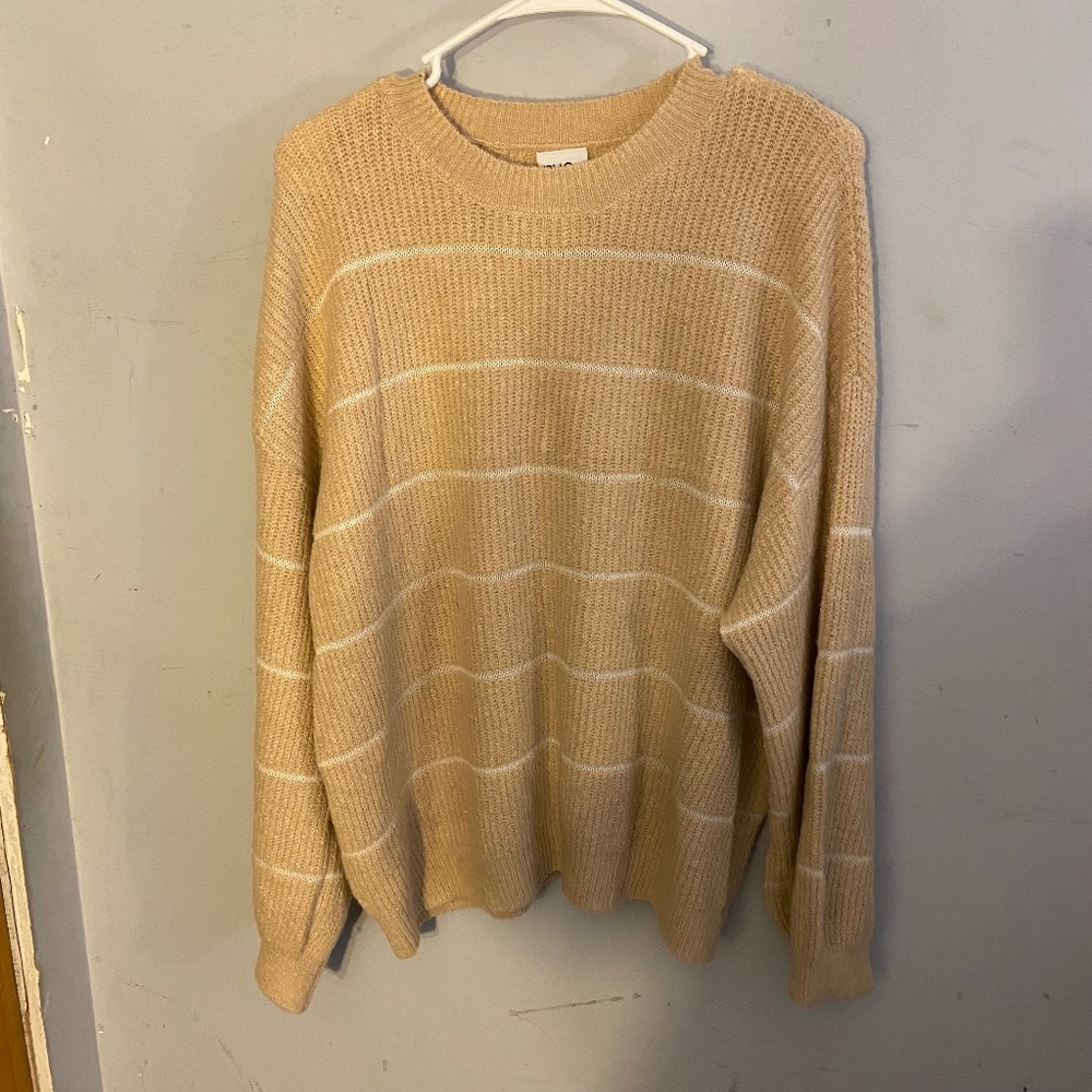 Rue21 Taupe Striped Sweater